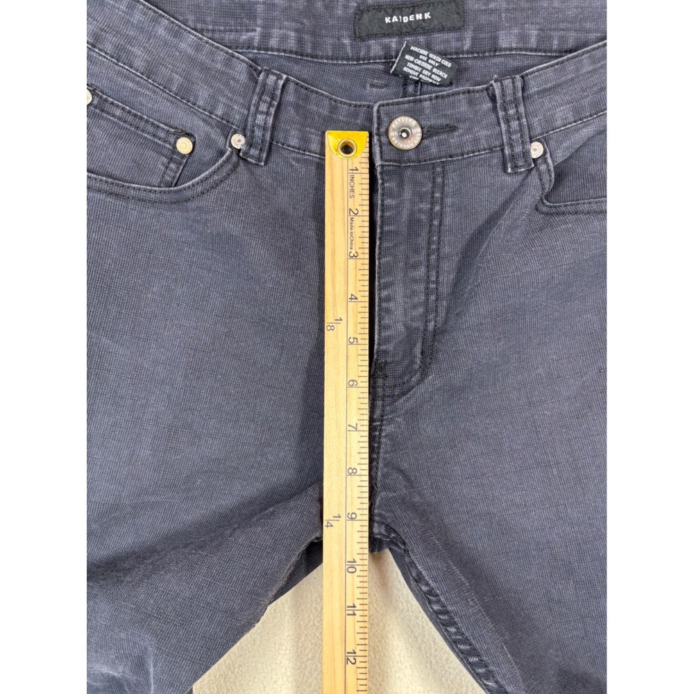 Kayden K Mens Slim Straight Stretch Jeans Dark Charcoal Grey W34 L32 - Picture 4 of 7